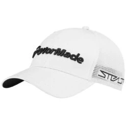 TaylorMade Tour Cage Hat -EliteGolf Store taylormade 2022 tour cage hat white hero itempicture