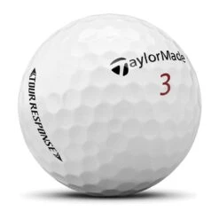 TaylorMade Tour Response White Golf Balls 6 TaylorMade Tour Response White Golf Balls -EliteGolf Store taylormade 2022 tour response white golf balls side itempicture
