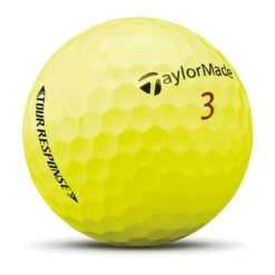 TaylorMade Tour Response Yellow Golf Balls -EliteGolf Store taylormade 2022 tour response yellow golf balls side itempicture