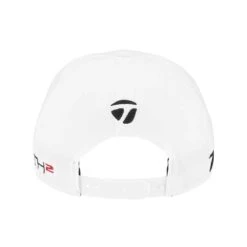 TaylorMade Tour Flat Bill Hat -EliteGolf Store taylormade 2023 tour flat bill hat white back itempicture