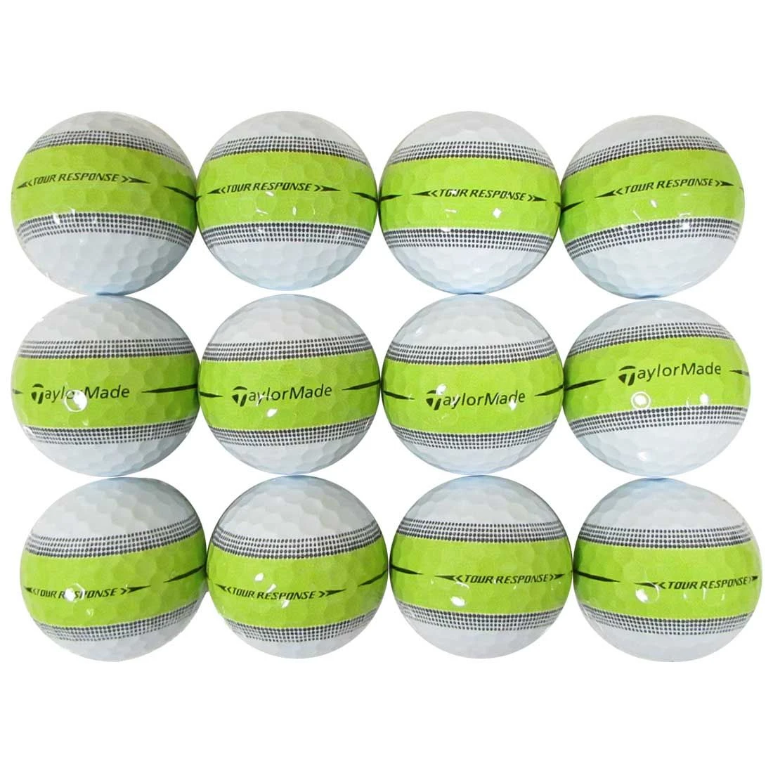 TaylorMade Tour Response Green Stripe 12-Pack Bagged Golf Balls 3 TaylorMade Tour Response Green Stripe 12-Pack Bagged Golf Balls
