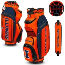 Team Effort NCAA Bucket III Cooler Cart Bag -EliteGolf Store team effort ncaa bucket 3 cooler cart bag illinois fighting illini itempicture