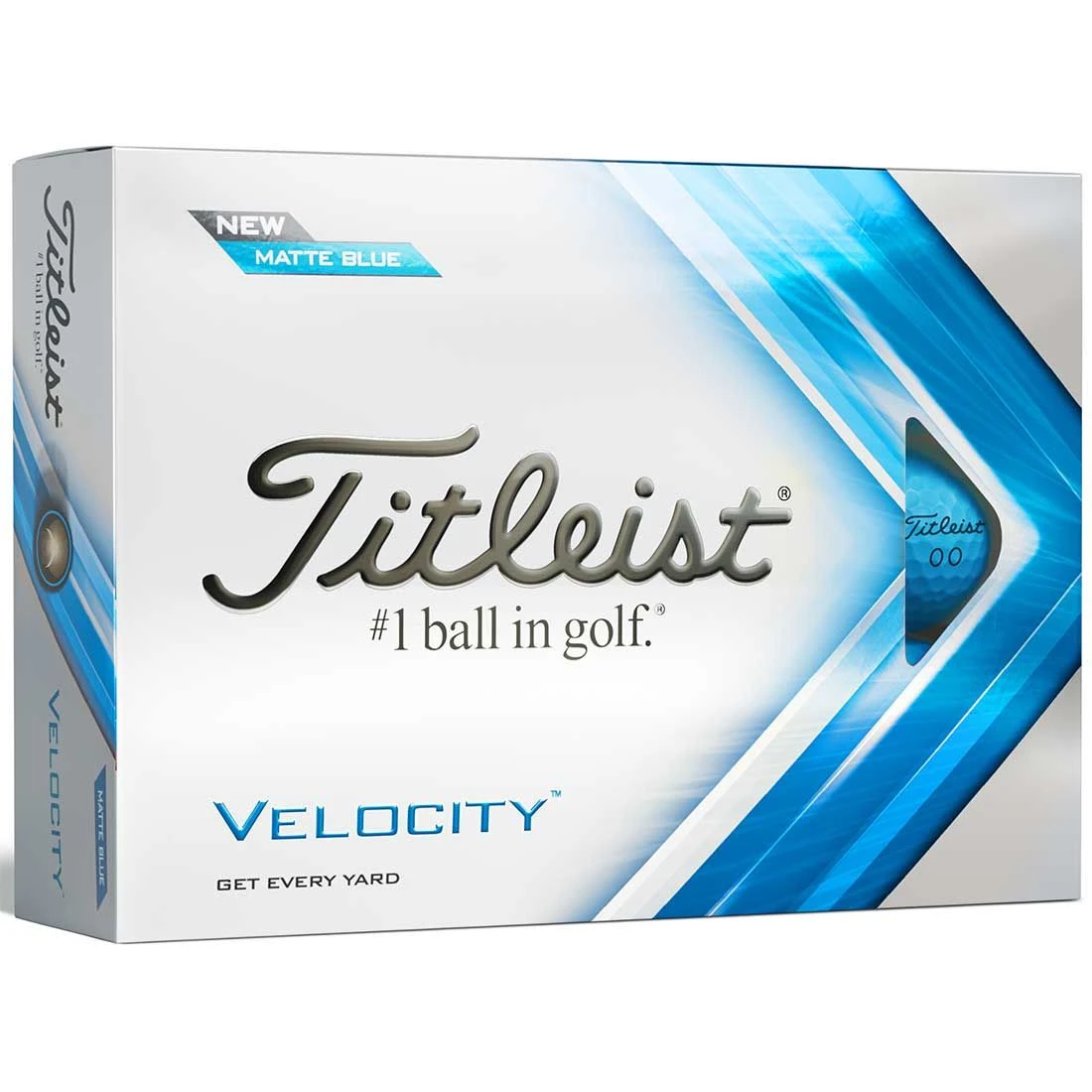 Titleist Velocity Matte Blue Golf Balls 3 Titleist Velocity Matte Blue Golf Balls