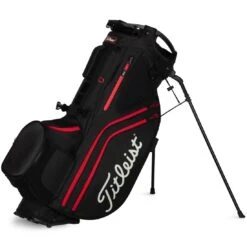 Titleist Hybrid 14 Stand Bag 15 Titleist Hybrid 14 Stand Bag -EliteGolf Store titleist 2023 hybrid 14 stand bag black black red itempicture