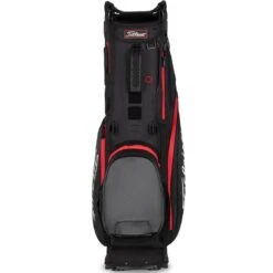 Titleist Hybrid 5 Stand Bag -EliteGolf Store titleist 2023 hybrid 5 stand bag black black red handle itempicture