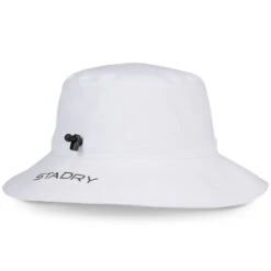 Titleist Players StaDry Bucket Hat -EliteGolf Store titleist 2023 players stadry bucket hat white charcoal back itempicture