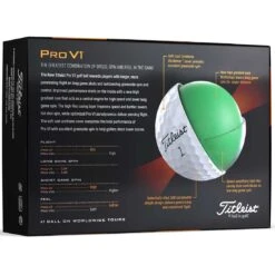 Titleist Pro V1 Yellow Personalized Golf Balls -EliteGolf Store titleist 2023 pro v1 golf balls back itempicture 2