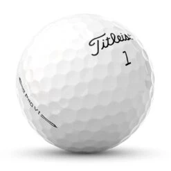 Titleist Pro V1 Golf Balls -EliteGolf Store titleist 2023 pro v1 golf balls low numbers ball angle itempicture