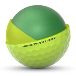 Titleist Pro V1 Yellow Personalized Golf Balls -EliteGolf Store titleist 2023 pro v1 yellow golf balls cutout itempicture 1