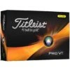 Titleist Pro V1 Yellow Golf Balls -EliteGolf Store titleist 2023 pro v1 yellow golf balls lid itempicture