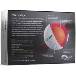 Titleist Pro V1x Personalized Golf Balls -EliteGolf Store titleist 2023 pro v1x golf balls back itempicture 4