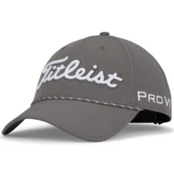 Titleist Tour Breezer Hat -EliteGolf Store titleist 2023 tour breezer hat charcoal white itempicture