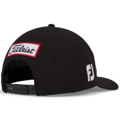 Titleist Tour Featherweight Hat -EliteGolf Store titleist 2023 tour featherweight hat black white back itempicture