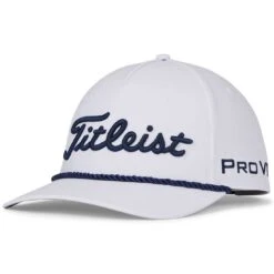 Titleist Tour Rope Hat -EliteGolf Store titleist 2023 tour rope hat white navy itempicture