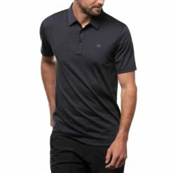 TravisMathew The Zinna Polo 25 TravisMathew The Zinna Polo -EliteGolf Store travismathew 2023 the zinna polo vintage indigo front itempicture