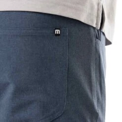 TravisMathew Open To Close Pants 38 TravisMathew Open To Close Pants -EliteGolf Store travismathew open to close pants heather navy logo itempicture
