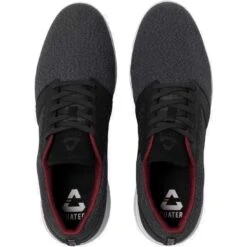 TravisMathew Cuater The Moneymaker Spikeless Golf Shoes Black -EliteGolf Store travismathew the moneymaker spikeless golf shoes black top itempicture