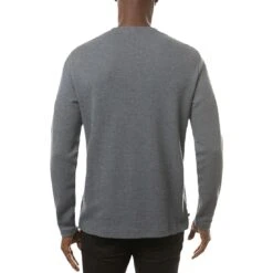 TravisMathew Cloud Waffle Crew -EliteGolf Store travismathew waffle cloud crew vintage indigo back itempicture