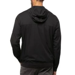 TravisMathew Wanderlust Full Zip Hoodie 24 TravisMathew Wanderlust Full Zip Hoodie -EliteGolf Store travismathew wanderlust full zip hoodie black back itempicture