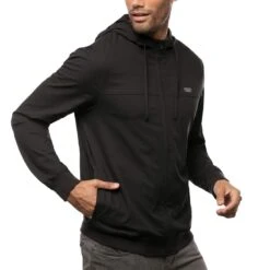 TravisMathew Wanderlust Full Zip Hoodie 25 TravisMathew Wanderlust Full Zip Hoodie -EliteGolf Store travismathew wanderlust full zip hoodie black side itempicture