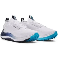Under Armour Charged Phantom SL Golf Shoes White/Navy -EliteGolf Store under armour charged phantom sl golf shoes white navy pair itempicture